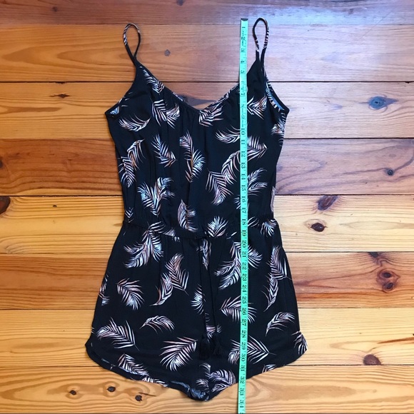 H&M Black Pink Feather Romper, GUC, S - Picture 6 of 11